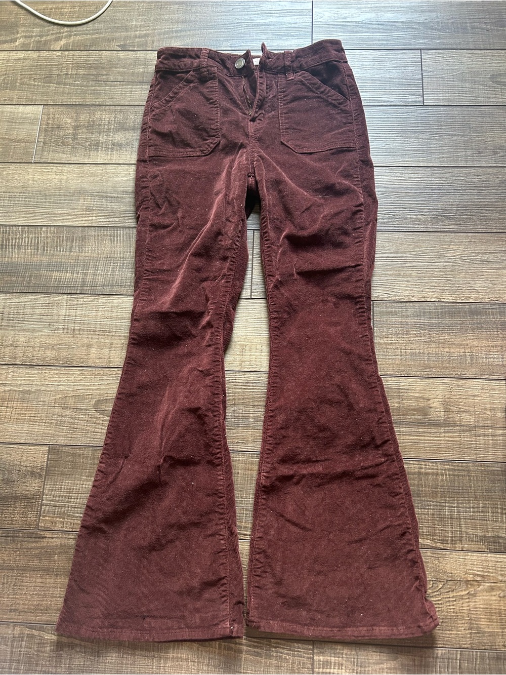 SO Rust Corduroy High-Rise Pants